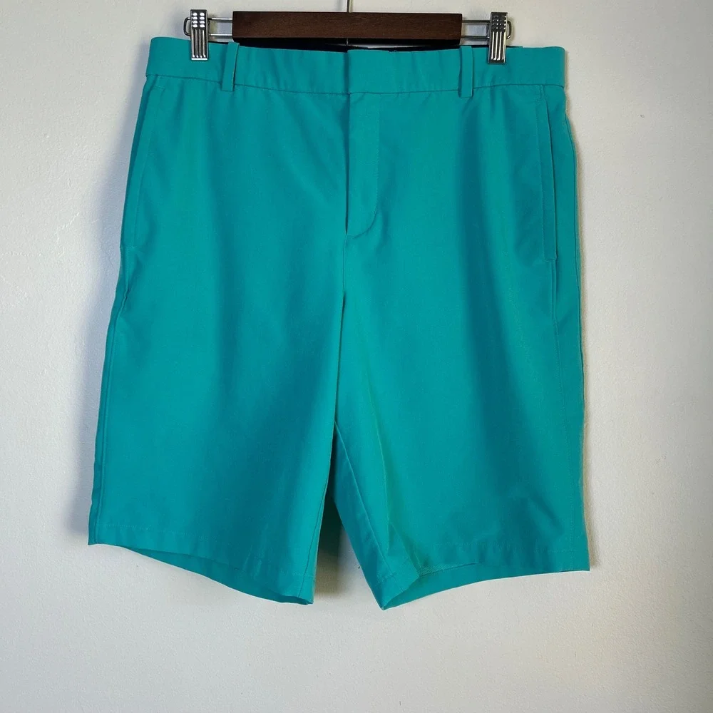 EUC‎ Nike Shorts Golf Dri-FIT Size 32 Teal Performance Athletic